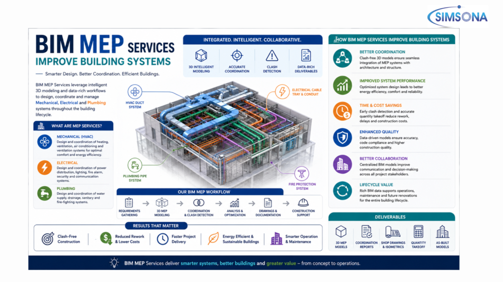 How BIM MEP Services Improve Building Systems | Simsona - BIM Services